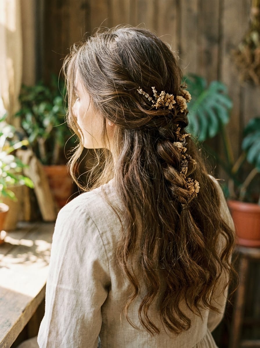 Boho Half-up Braid - Halboffene Flechtfrisur